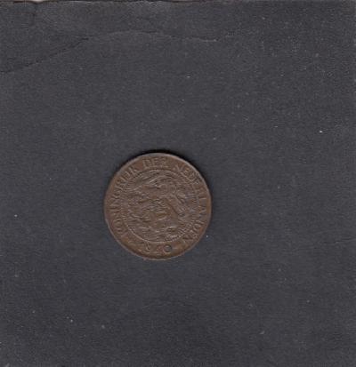 Beschrijving: 1 Cent WILHELMINA 